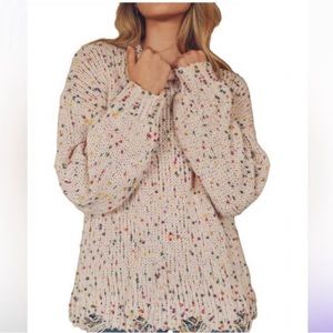 Jodifl Rainbow Confetti Sweater Size 3X